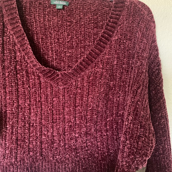 Wild Fable Cropped Sweaters Wild Fable Chenille Sweater - Picture 3 of 6